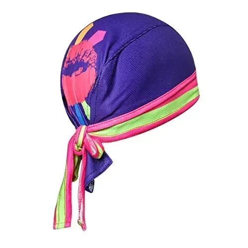 JPOJPO Sweat Wicking Cap Helmet Liner Skull Hat Breathable Cycling Head Wrap for Women Men Outdoor Activities Sport - REDORANGE (1)