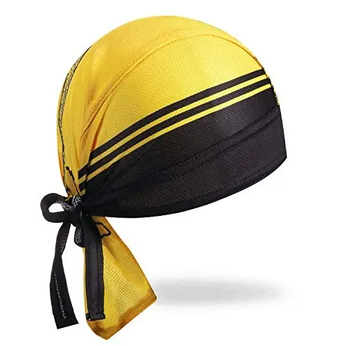 JPOJPO Sweat Wicking Cap Helmet Liner Skull Hat Breathable Cycling Head Wrap for Women Men Outdoor Activities Sport - REDORANGE (1)