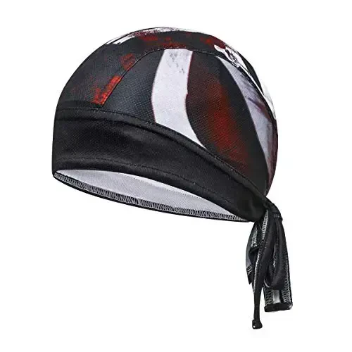 JPOJPO Sweat Wicking Cap Helmet Liner Skull Hat Breathable Cycling Head Wrap for Women Men Outdoor Activities Sport - JPOJPO