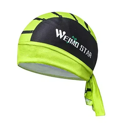 JPOJPO Sweat Wicking Cap Helmet Liner Skull Hat Breathable Cycling Head Wrap for Women Men Outdoor Activities Sport - REDORANGE
