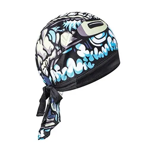 JPOJPO Sweat Wicking Cap Helmet Liner Skull Hat Breathable Cycling Head Wrap for Women Men Outdoor Activities Sport - 2