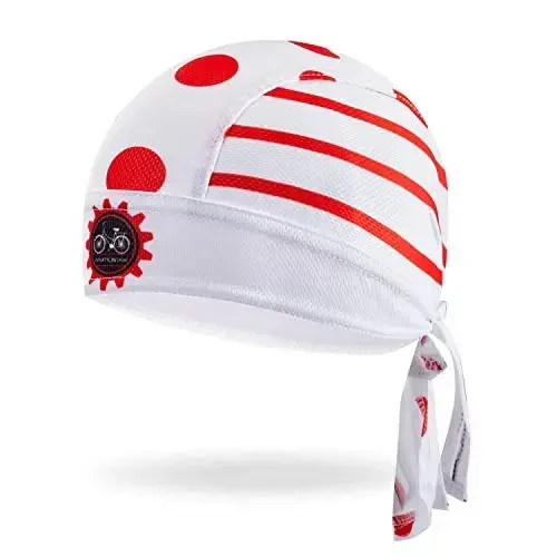 JPOJPO Sweat Wicking Cap Helmet Liner Skull Hat Breathable Cycling Head Wrap for Women Men Outdoor Activities Sport - 1