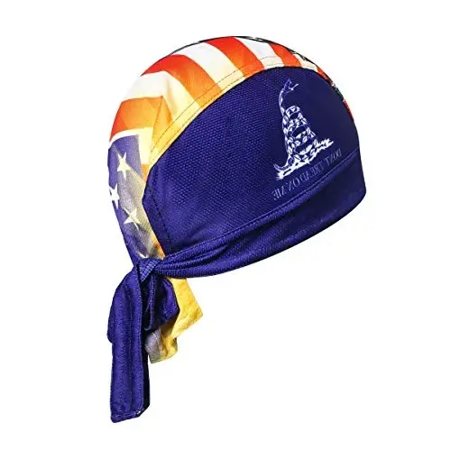 JPOJPO Sweat Wicking Cap Helmet Liner Skull Hat Breathable Cycling Head Wrap for Women Men Outdoor Activities Sport - REDORANGE (1)
