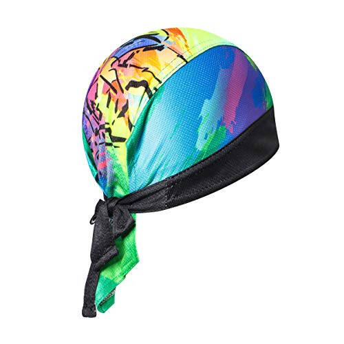 JPOJPO Sweat Wicking Cap Helmet Liner Skull Hat Breathable Cycling Head Wrap for Women Men Outdoor Activities Sport - 2