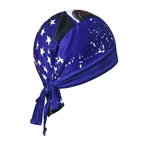 JPOJPO Sweat Wicking Cap Helmet Liner Skull Hat Breathable Cycling Head Wrap for Women Men Outdoor Activities Sport - 2