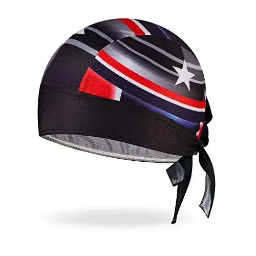 JPOJPO Sweat Wicking Cap Helmet Liner Skull Hat Breathable Cycling Head Wrap for Women Men Outdoor Activities Sport - 1