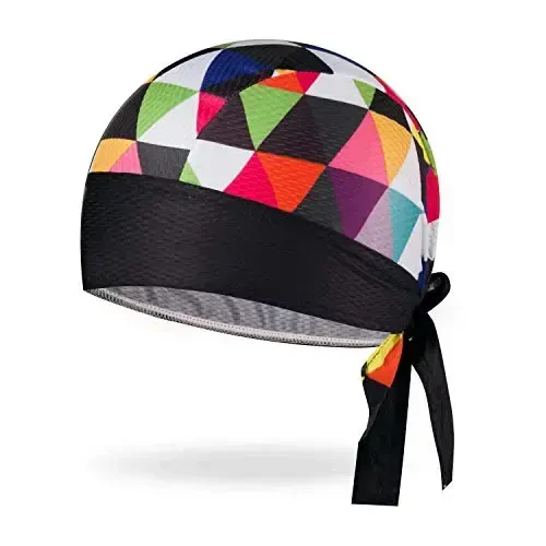 JPOJPO Sweat Wicking Cap Helmet Liner Skull Hat Breathable Cycling Head Wrap for Women Men Outdoor Activities Sport 