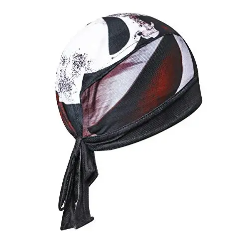 JPOJPO Sweat Wicking Cap Helmet Liner Skull Hat Breathable Cycling Head Wrap for Women Men Outdoor Activities Sport - 2