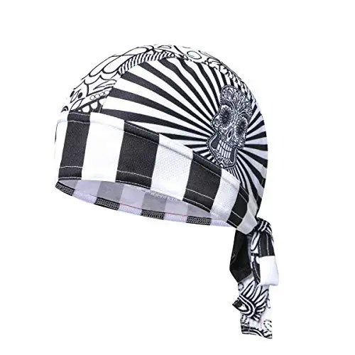 JPOJPO Sweat Wicking Cap Helmet Liner Skull Hat Breathable Cycling Head Wrap for Women Men Outdoor Activities Sport - 1