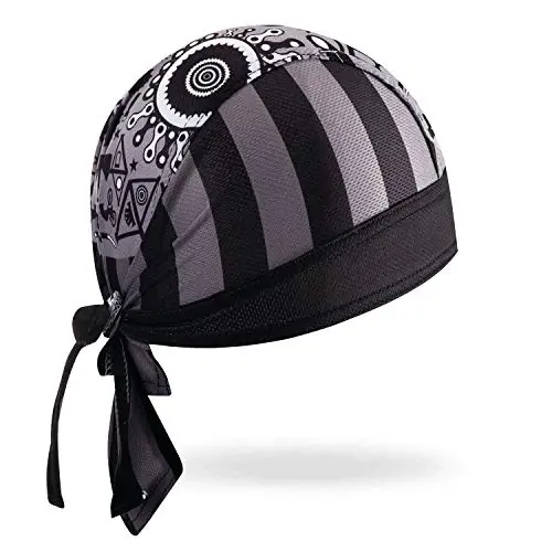 JPOJPO Sweat Wicking Cap Helmet Liner Skull Hat Breathable Cycling Head Wrap for Women Men Outdoor Activities Sport - REDORANGE (1)