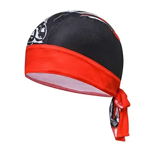 JPOJPO Sweat Wicking Cap Helmet Liner Skull Hat Breathable Cycling Head Wrap for Women Men Outdoor Activities Sport - 1