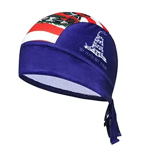 JPOJPO Sweat Wicking Cap Helmet Liner Skull Hat Breathable Cycling Head Wrap for Women Men Outdoor Activities Sport - REDORANGE