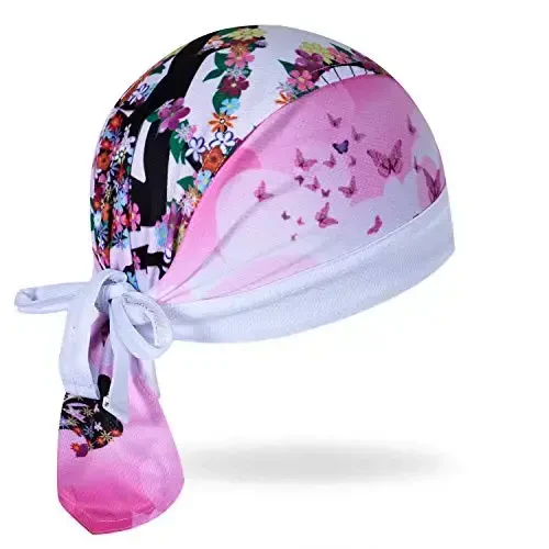 JPOJPO Women Men's Cycling Cap MTB Bike Bicycle Hat Sweat Wicking Rags Helmet Liner Skull Breathable Head Wrap Sport - 2