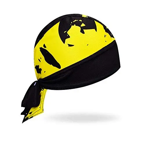 JPOJPO Women Men's Cycling Cap MTB Bike Bicycle Hat Sweat Wicking Rags Helmet Liner Skull Breathable Head Wrap Sport - redorange (1)