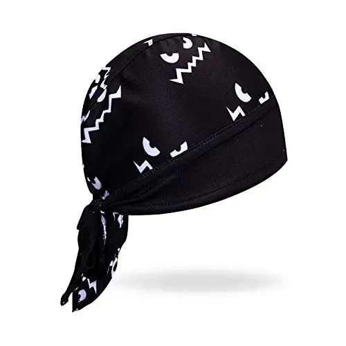 JPOJPO Women Men's Cycling Cap MTB Bike Bicycle Hat Sweat Wicking Rags Helmet Liner Skull Breathable Head Wrap Sport - redorange (1)