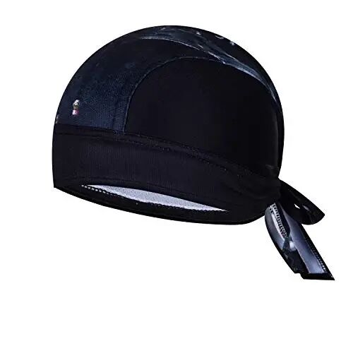 JPOJPO Women Men's Cycling Cap MTB Bike Bicycle Hat Sweat Wicking Rags Helmet Liner Skull Breathable Head Wrap Sport - redorange