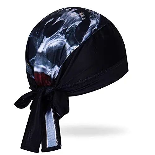 JPOJPO Women Men's Cycling Cap MTB Bike Bicycle Hat Sweat Wicking Rags Helmet Liner Skull Breathable Head Wrap Sport - redorange (1)