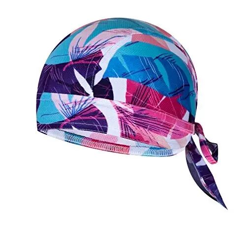 JPOJPO Women Men's Cycling Cap MTB Bike Bicycle Hat Sweat Wicking Rags Helmet Liner Skull Breathable Head Wrap Sport - redorange