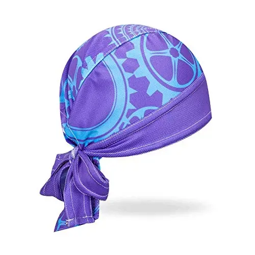 JPOJPO Women Men's Cycling Cap MTB Bike Bicycle Hat Sweat Wicking Rags Helmet Liner Skull Breathable Head Wrap Sport - redorange (1)