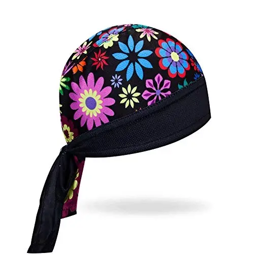 JPOJPO Women Men's Cycling Cap MTB Bike Bicycle Hat Sweat Wicking Rags Helmet Liner Skull Breathable Head Wrap Sport - redorange (1)
