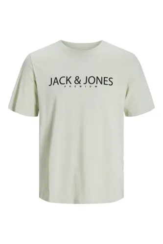 Jprblajack Ss Crew Neck Fst Ln Erkek T-shırt-Green Tint 
