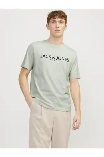 JPRBLAJACK SS TEE CREW NECK FST LN GREEN - Green Tint - 2