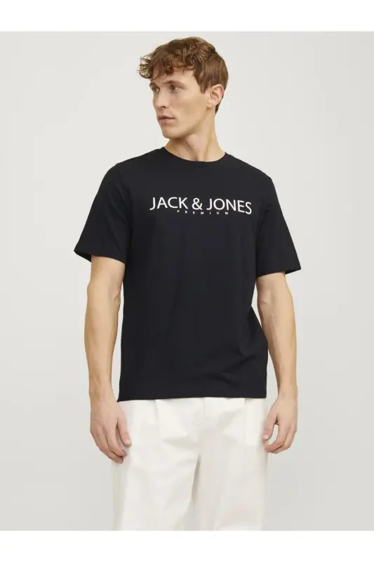 JPRBLAJACK SS TEE CREW NECK FST LN Black - Black Onyx - 2