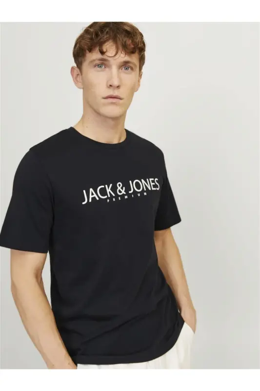 JPRBLAJACK SS TEE CREW NECK FST LN Black - Black Onyx - 3