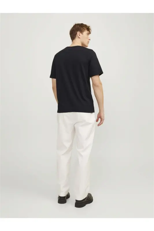 JPRBLAJACK SS TEE CREW NECK FST LN Black - Black Onyx - 6