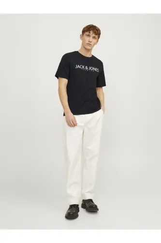 JPRBLAJACK SS TEE CREW NECK FST LN Black - Black Onyx - 7