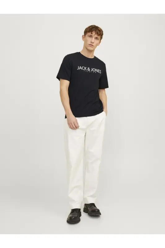 JPRBLAJACK SS TEE CREW NECK FST LN Black - Black Onyx - 7