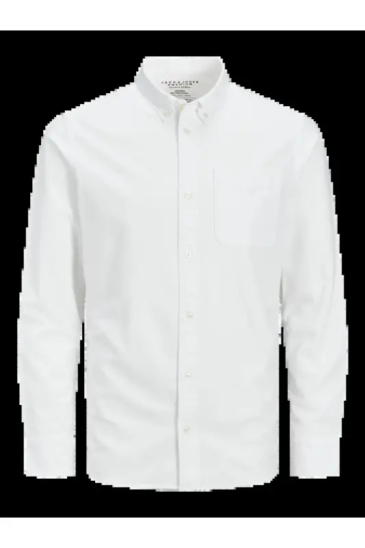 JprBrook Oxford Gömlek 12192150-Beyaz - JACK & JONES
