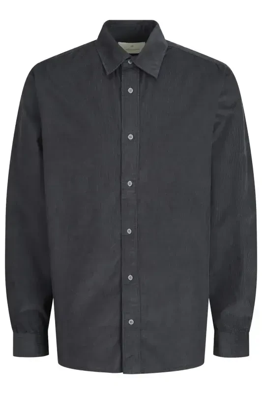Jprccregent Corduroy Erkek Gömlek 12260725-Black Oyster - 2
