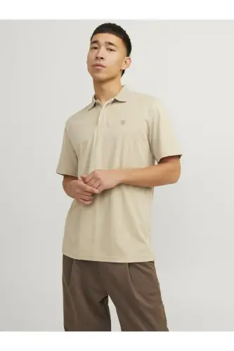 Jprccrodney Ss Polo Erkak T-shirt 12251180-Fields - JACK & JONES (1)