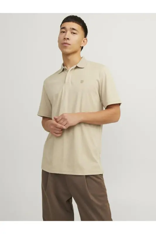 Jprccrodney Ss Polo Erkek T-shırt 12251180-Fields - 2