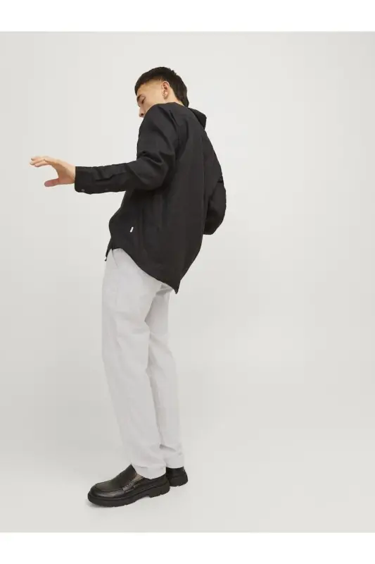 JPSTACE SUMMER LINEN BLEND CHINO PANT SN - Siyah - 8