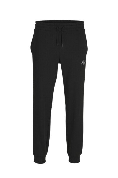 JPSTGORDON Unbrushed Black Men's Sweatpants - 5