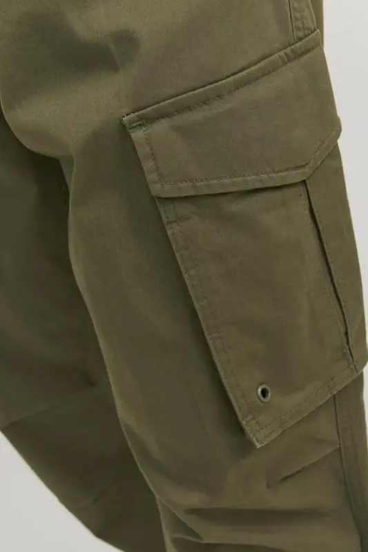 JPSTKANE JJNOAH Cuffed Cargo Pants Khaki - 4
