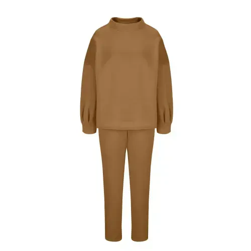 Jsaierl Women's 2 Piece Outfits Long Sleeve Pullover Sweatshirt Jogger Pants Sweatsuit Lounge Sets Fall Outfits for Women 2024 - Modazone (1)