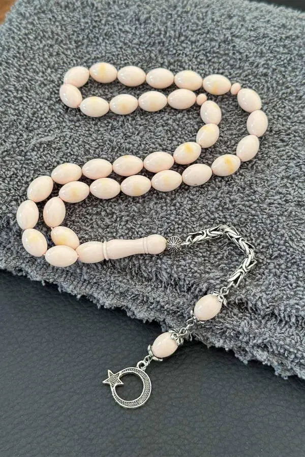 Juda chiroyli tortilgan kanaya baqa siqma kehribar tasbeh - 1