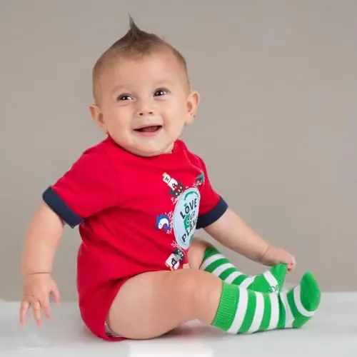 juDanzy Knee High Socks with Grips for Babies, Toddlers and Children - 1