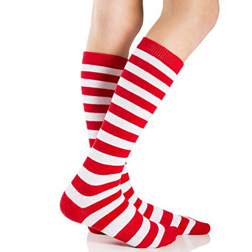 juDanzy Knee High Tall Socks with Grips for Babies, Toddlers, and Children (2 Pair) - 7