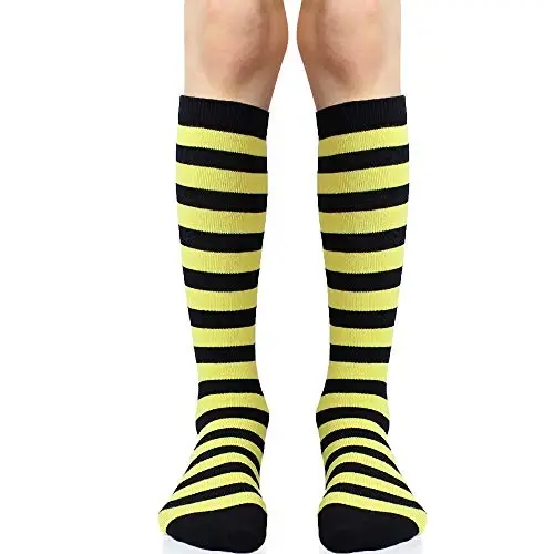 juDanzy Knee High Tall Socks with Grips for Babies, Toddlers, and Children (2 Pair) - 3