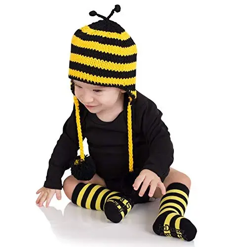juDanzy Knee High Tall Socks with Grips for Babies, Toddlers, and Children (2 Pair) - 4