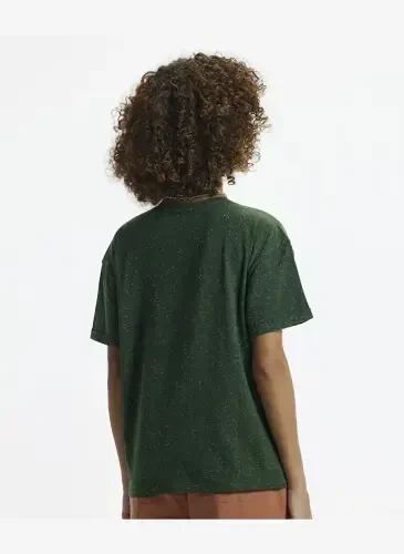 Judge Bicycle Collar Plain Khaki Women's T-Shirt 24YKTS9025X - 3