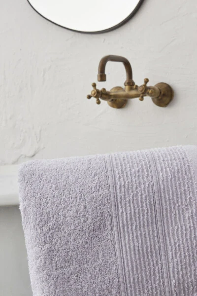 Judi 100% Cotton Bathrobe Set S M Lilac - 3