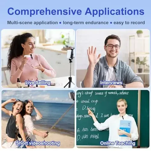 JUDKIOM 2 Pack Wireless Lavalier Microphone for iPhone,Android, USB C, Clip-on Mics, Bluetooth Lapel Mic for Video Recording Interview Vlog YouTube TikTok - 6