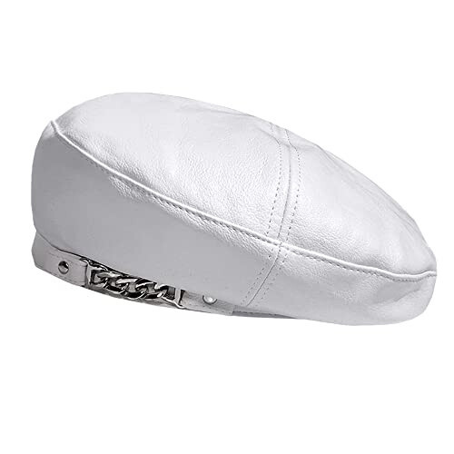 JUENAWMIU Ayollar uchun beret shlyapa PU teri beret Fransuz beret Rassom beret qalpoq Fransuz shlyapa - 7