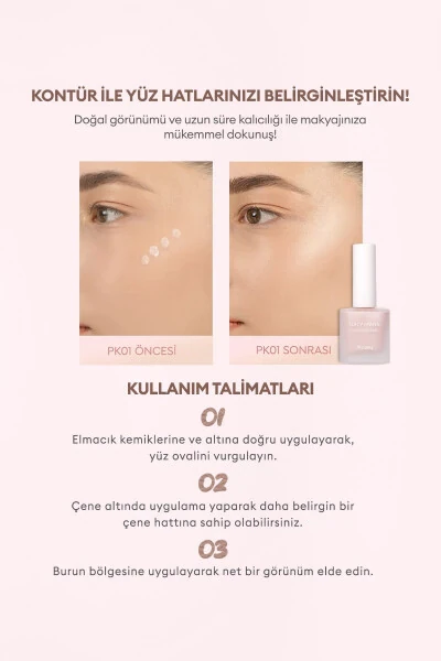 Juicy-pang Water Highlighter (PK01) Lasting Liquid Illuminator that Blends Seamlessly with the Skin - 4