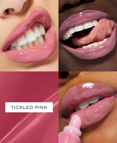 Juicy Tubes Original Lip Gloss - 08 Tickled Pink (Creamy Dusty Rose) - 3